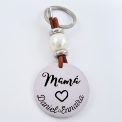 Llavero de acero, grabado personalizado día de la madre | Dcorazon