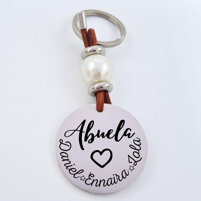 Llavero de acero, grabado personalizado día de la madre | Dcorazon