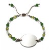 Pulsera AFRODITA, de acero y cristal checo, ajustable | Dcorazon