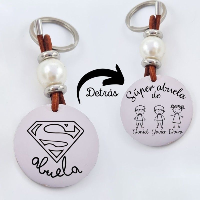 Llavero de acero, grabado personalizado día de la madre | Dcorazon