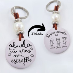 Llavero de acero, grabado personalizado día de la madre | Dcorazon