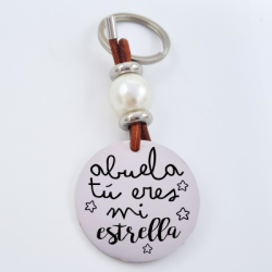 Llavero de acero, grabado personalizado día de la madre | Dcorazon