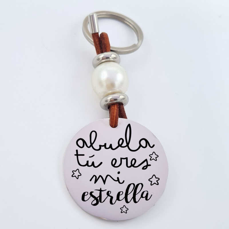 Llavero de acero, grabado personalizado día de la madre | Dcorazon