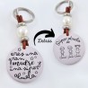 Llavero de acero, grabado personalizado día de la madre | Dcorazon