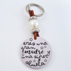 Llavero de acero, grabado personalizado día de la madre | Dcorazon