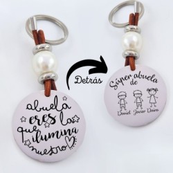 Llavero de acero, grabado personalizado día de la madre | Dcorazon