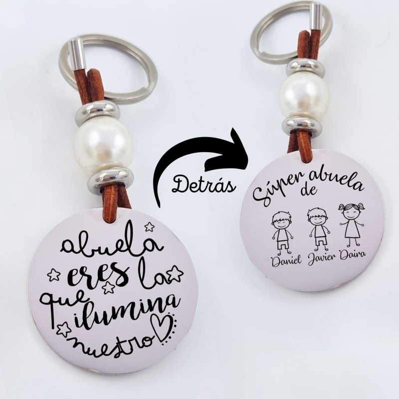 Llavero de acero, grabado personalizado día de la madre | Dcorazon