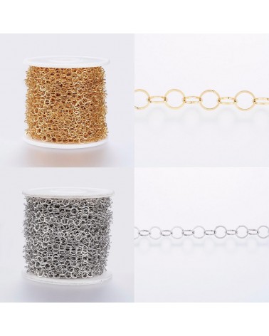 Cadenas acero inoxidable, soldadas, 5x0,3 mm (50cm).