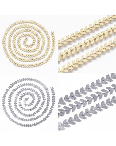 Cadenas acero inoxidable, soldadas, 6.5x6x0.3mm (20cm).