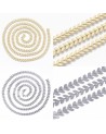 Cadenas acero inoxidable, soldadas, 6.5x6x0.3mm (20cm).