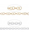 Cadena de acero inoxidable sin soldar, 4x0,6 mm (50cm).