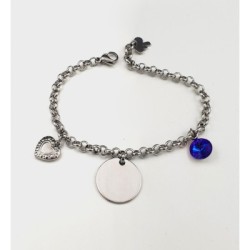 Pulsera ANDANA, cadena redonda con adornos, ajustable | Dcorazon