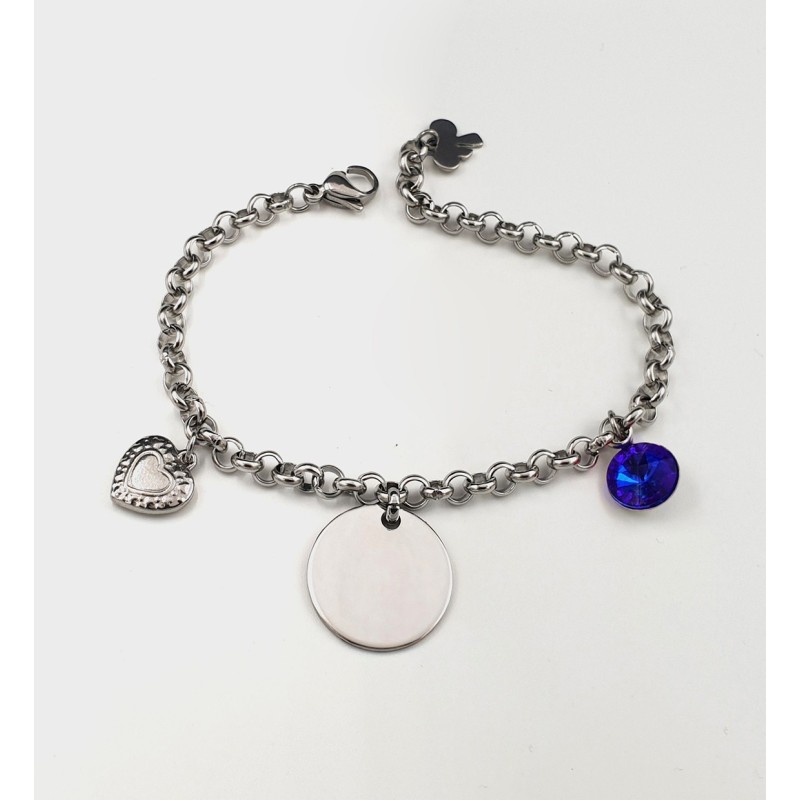 Pulsera ANDANA, cadena redonda con adornos, ajustable | Dcorazon