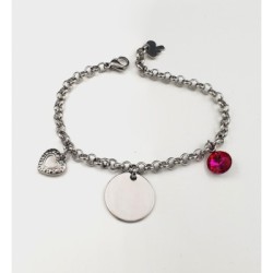 Pulsera ANDANA, cadena redonda con adornos, ajustable | Dcorazon