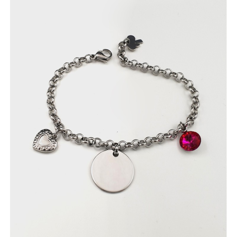 Pulsera ANDANA, cadena redonda con adornos, ajustable | Dcorazon
