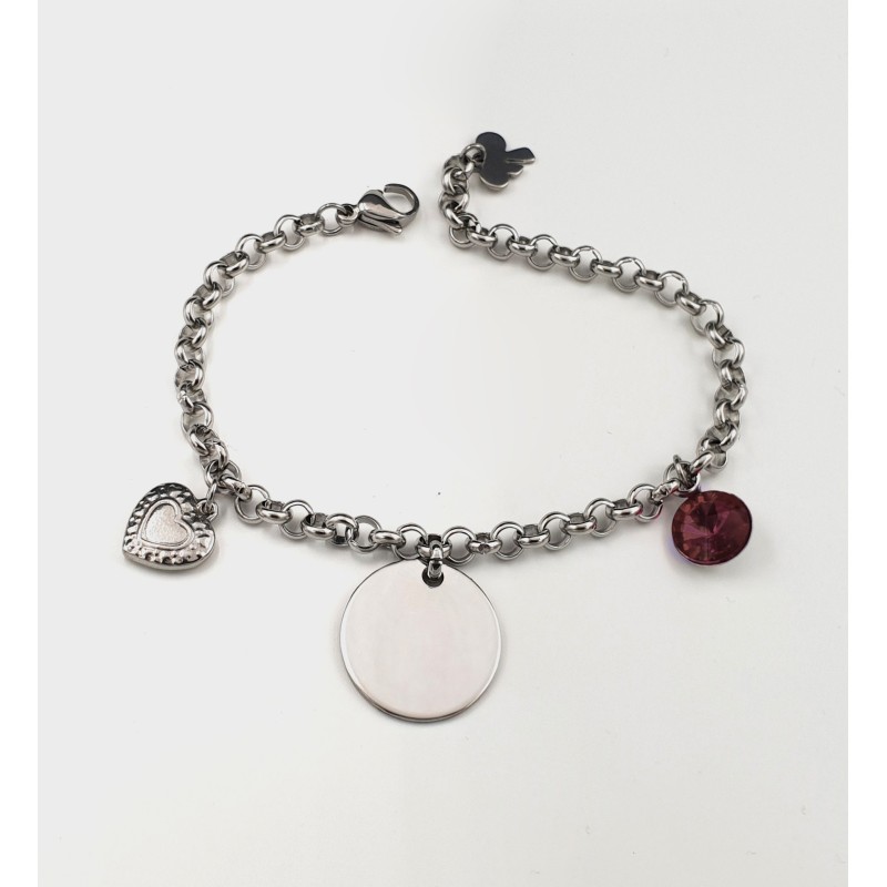 Pulsera ANDANA, cadena redonda con adornos, ajustable | Dcorazon