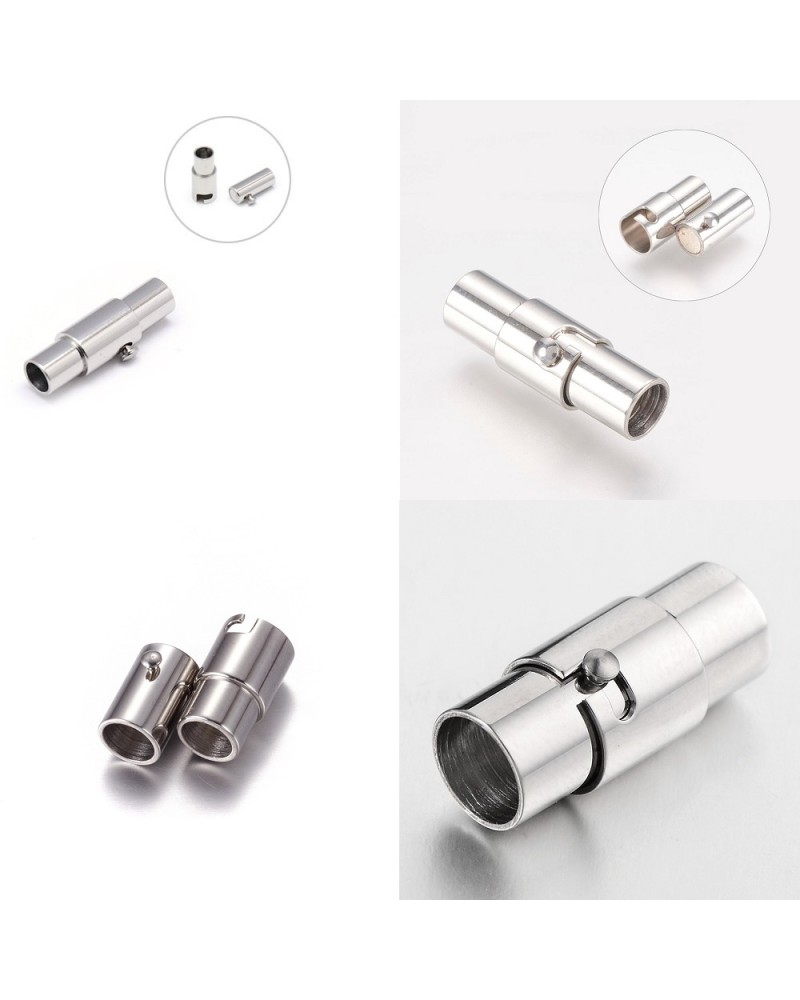 Columna cierres magn├®ticos, acero inoxidable dorado (1pc).