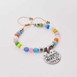 Regalos para profesores, fin de curso, pulsera alegre | Dcorazón