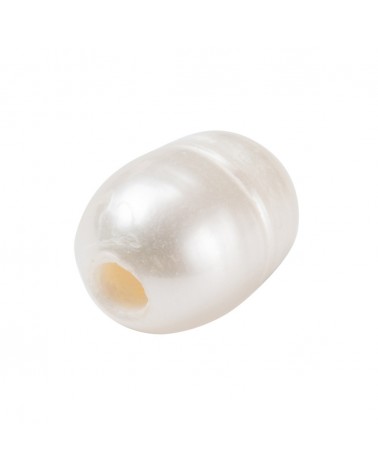Perlas de agua dulce cultivadas barrocas, 8~9x8~12mm, hueco 2.5 mm (1pc).