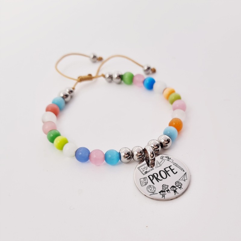 Regalos para profesores, fin de curso, pulsera alegre | Dcorazón