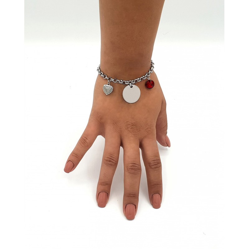 Pulsera ANDANA, cadena redonda con adornos, ajustable | Dcorazon