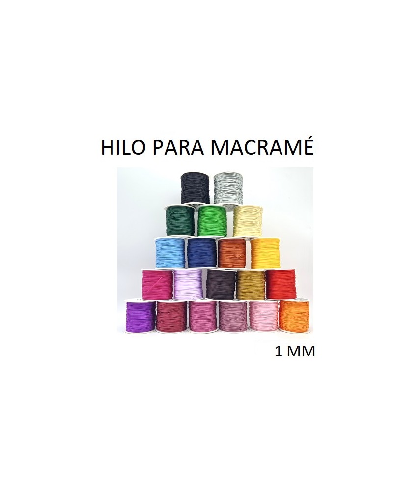 Hilo para macram├® nylon grosor 1 mm (1metro).
