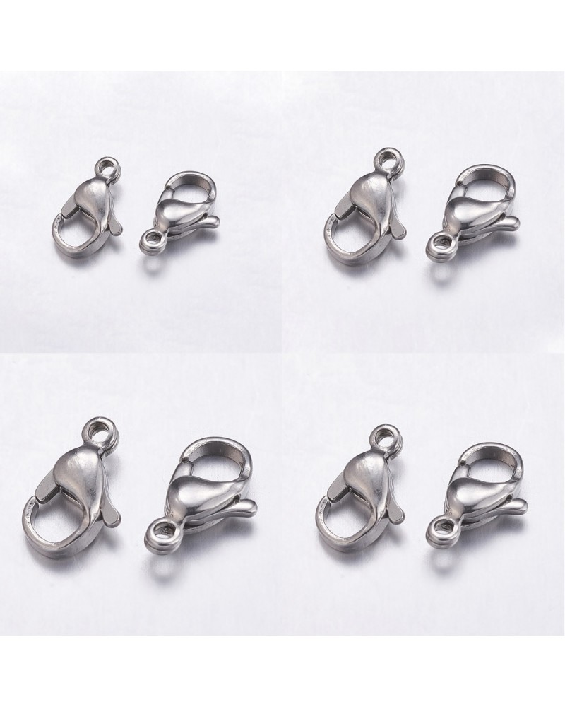 Cierres de mosquet├│n, acero inoxidable (1pc).