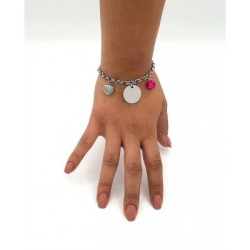 Pulsera ANDANA, cadena redonda con adornos, ajustable | Dcorazon