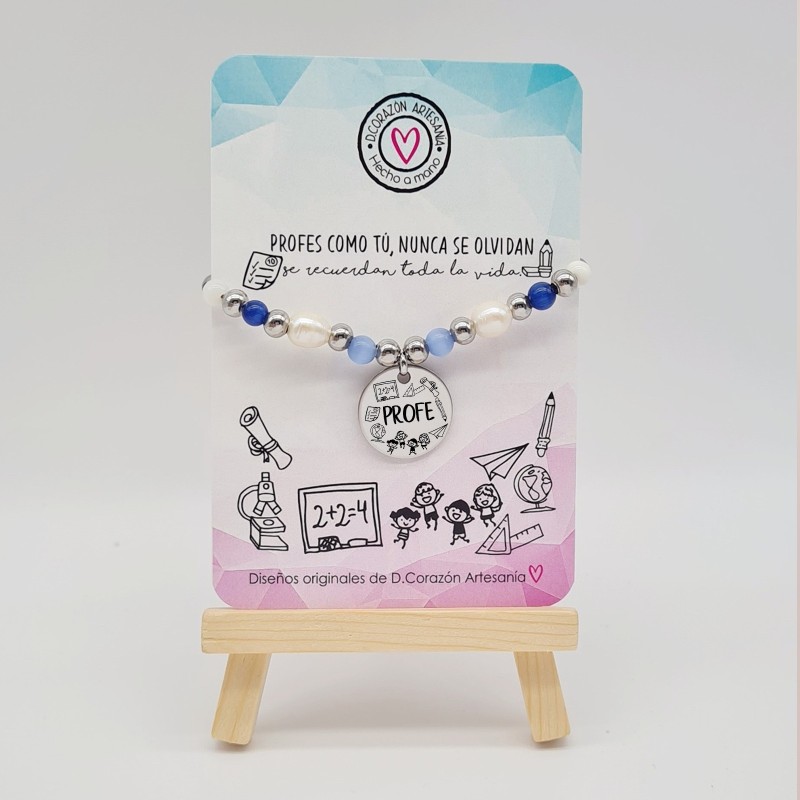 Regalos para profesores, fin de curso, pulsera alegre | Dcorazón