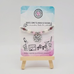 Regalos para profesores, fin de curso, pulsera alegre | Dcorazón