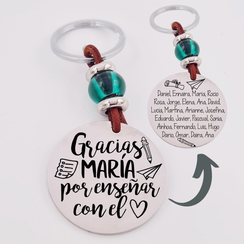 Llavero grabado personalizado regalos para profesores | Dcorazon
