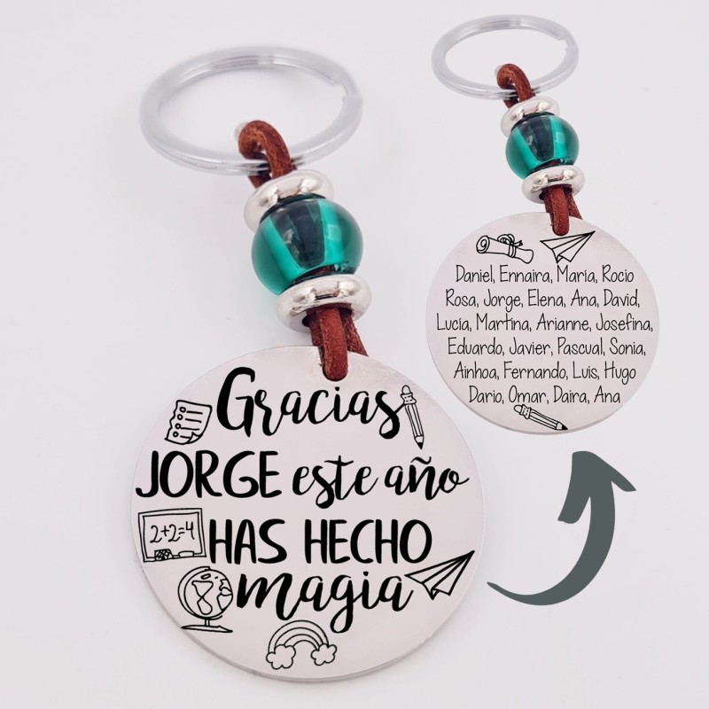 Llavero grabado personalizado regalos para profesores | Dcorazon