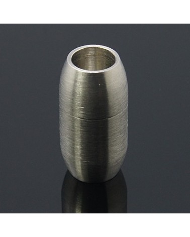 Cierre magn├®tico de acero inoxidable oval (1pc).