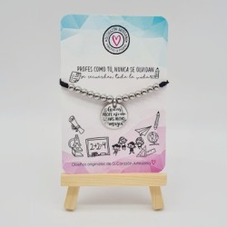 Regalos para profesores, fin de curso, pulsera alegre | Dcorazón