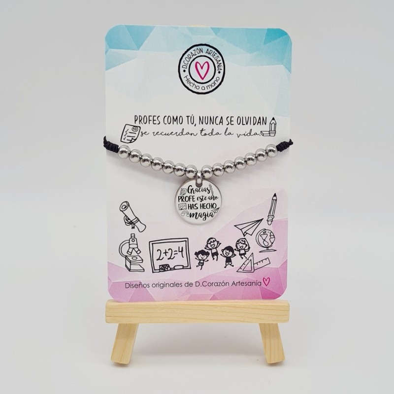 Regalos para profesores, fin de curso, pulsera alegre | Dcorazón