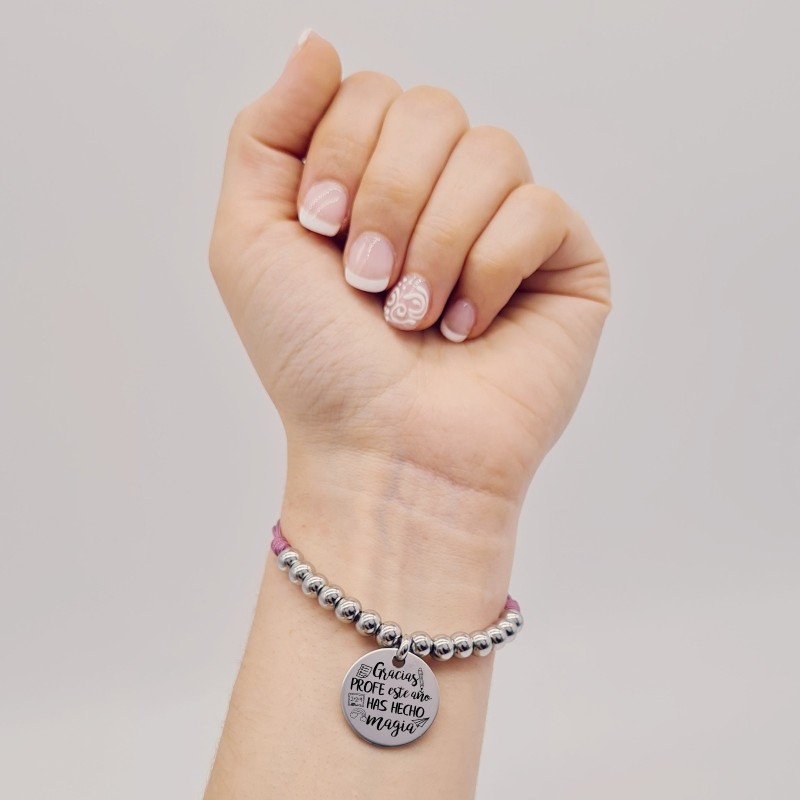 Regalos para profesores, fin de curso, pulsera alegre | Dcorazón