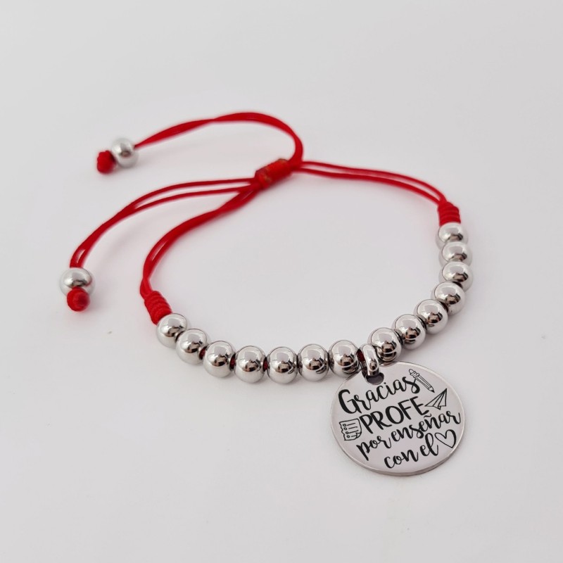 Regalos para profesores, fin de curso, pulsera alegre | Dcorazón