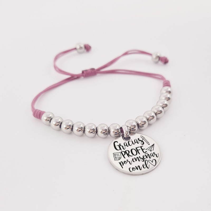 Regalos para profesores, fin de curso, pulsera alegre | Dcorazón