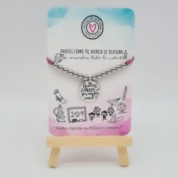 Regalos para profesores, fin de curso, pulsera alegre | Dcorazón