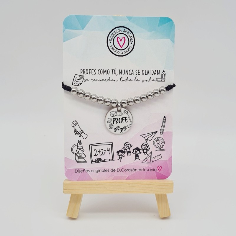 Regalos para profesores, fin de curso, pulsera alegre | Dcorazón