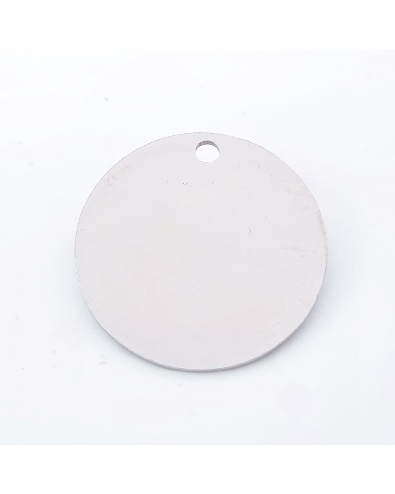 Medalla de 25mm acero inoxidable para grabar | Creasentidos