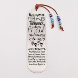 Marca páginas COLORES, modelo 7, cristal checo y bolas de acero inoxidable.