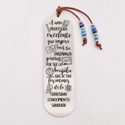 Marca páginas COLORES, modelo 10, cristal checo y bolas de acero inoxidable.