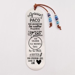 Marca páginas COLORES, modelo 18, cristal checo y bolas de acero inoxidable.