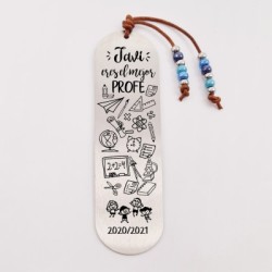 Marca páginas COLORES, modelo 20, cristal checo y bolas de acero inoxidable.