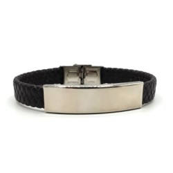 Pulsera ÉNFASIS, cuero trenzado, varios colores | Dcorazon