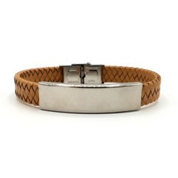 Pulsera ÉNFASIS, cuero trenzado, varios colores | Dcorazon