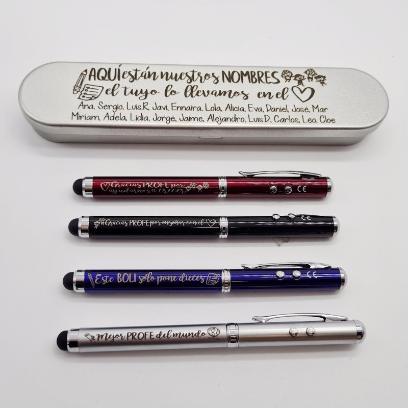 KIT Regalo PROFES con bolígrafo, medalla, diploma y pin | Dcorazon