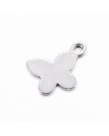Abalorio mariposa de acero, para colgar, tama├▒o peque├▒o | Creasentidos.es