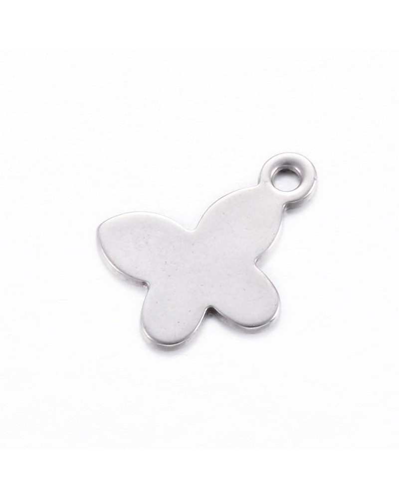 Abalorio mariposa de acero, para colgar, tama├▒o peque├▒o | Creasentidos.es